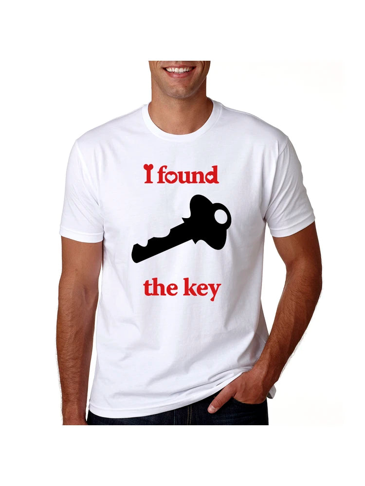 Cerré mi corazón, encontré la llave, camiseta de pareja de amantes, camisetas divertidas de verano para hombres y mujeres, camisetas casuales, camisetas para parejas, ropa a juego