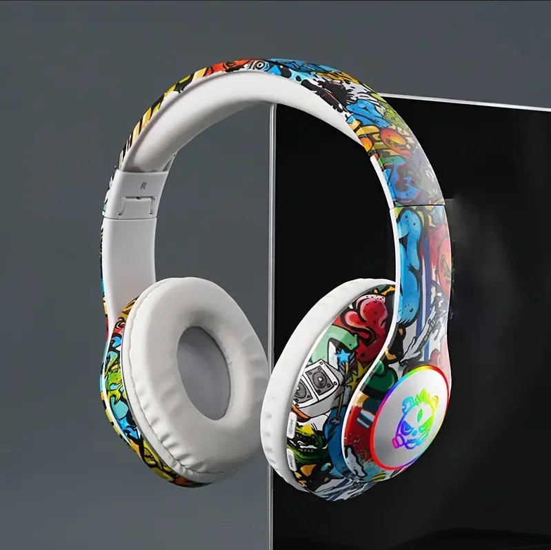 Auriculares Bluetooth inalámbricos con luz LED