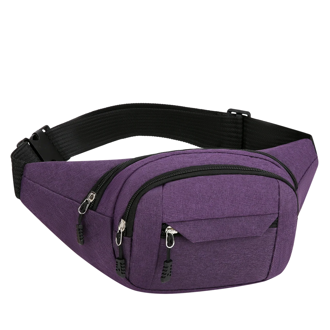 Riñonera impermeable de lona para hombre, estilo coreano, para deportes al aire libre, bandolera tipo banana