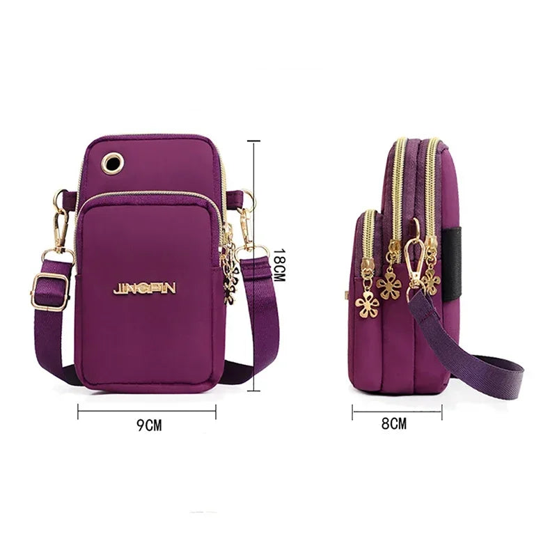 Bolso para teléfono móvil, minibolso de moda, monedero para colgar en el cuello