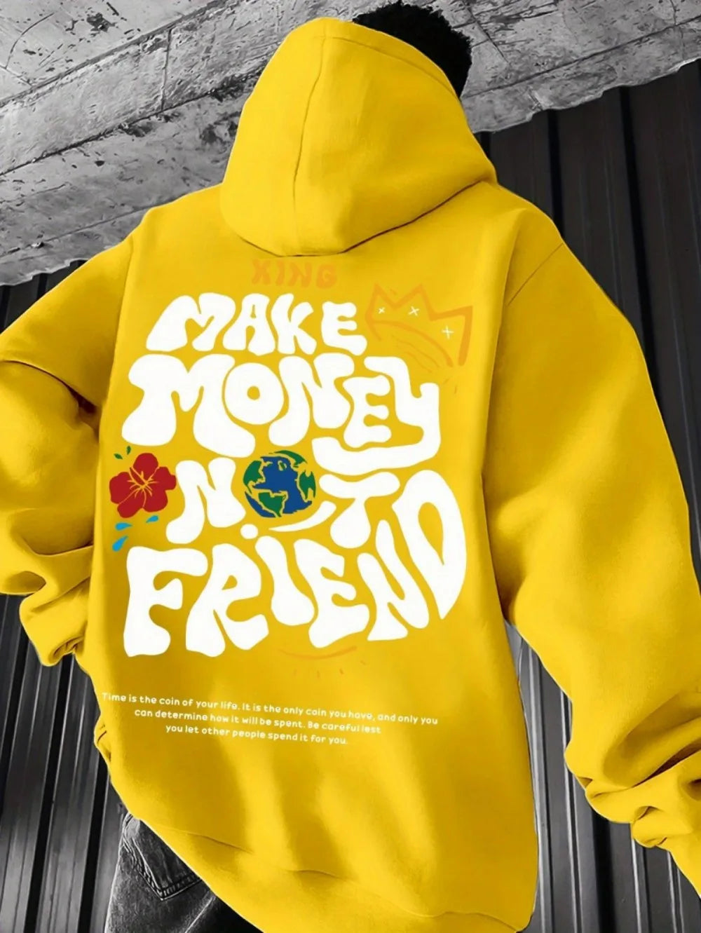nueva sudadera con capucha suave y cómoda con estampado de otoño para hombre, ropa de estilo callejero al aire libre