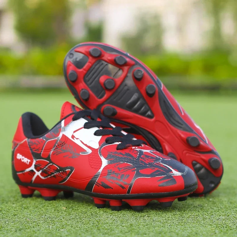 Botas de fútbol para niños, para entrenamiento en césped interior y exterior