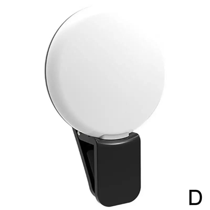 Mini luz LED para selfies, lámpara portátil para selfies en teléfono móvil, luz con clip para selfies, luz de relleno con clip para fotografía, accesorios