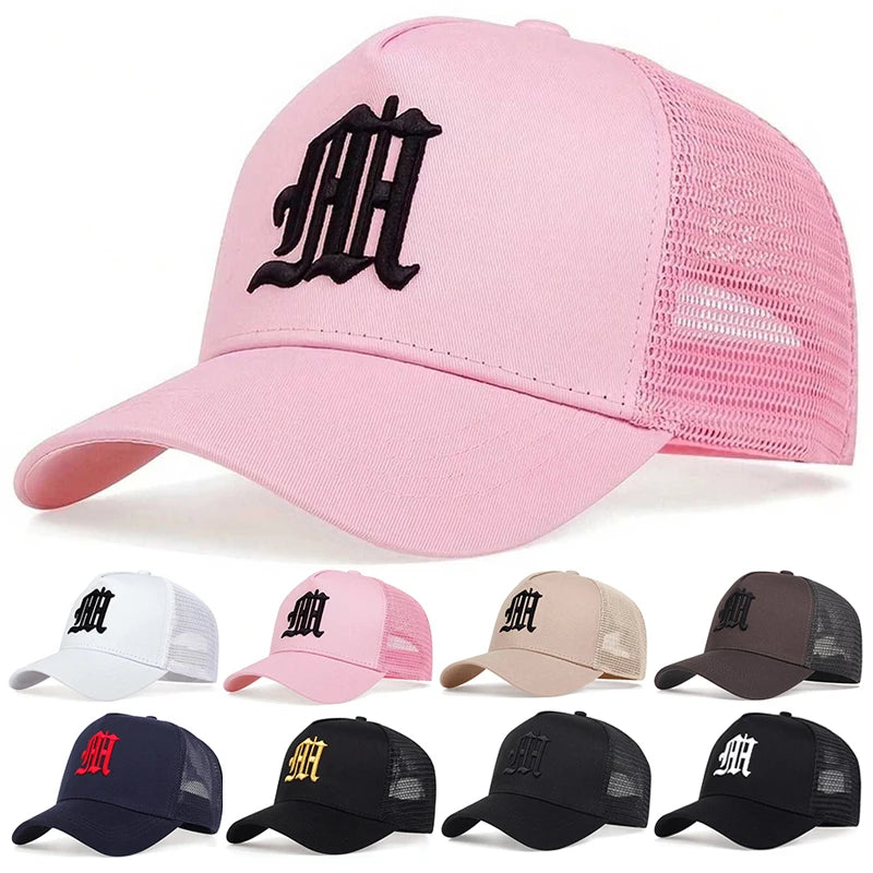 Gorras con bordado de letras Unisex, sombreros informales ajustables para exteriores