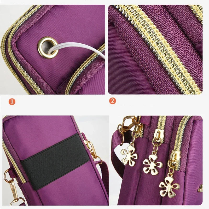 Bolso para teléfono móvil, minibolso de moda, monedero para colgar en el cuello