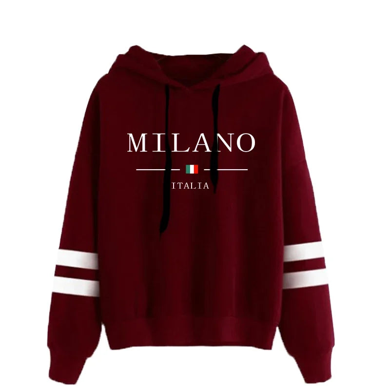 Sudaderas con capucha para mujer, gran oferta, estampado, jerséis versátiles diarios, ropa deportiva para correr a rayas, Tops informales con capucha para mujer