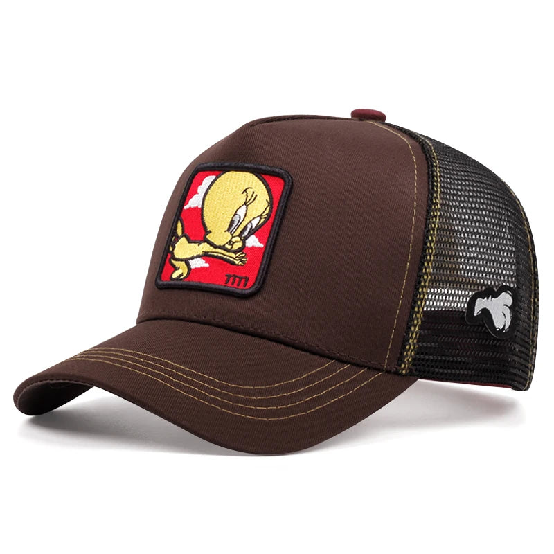 Gorra de béisbol de dibujos animados de moda