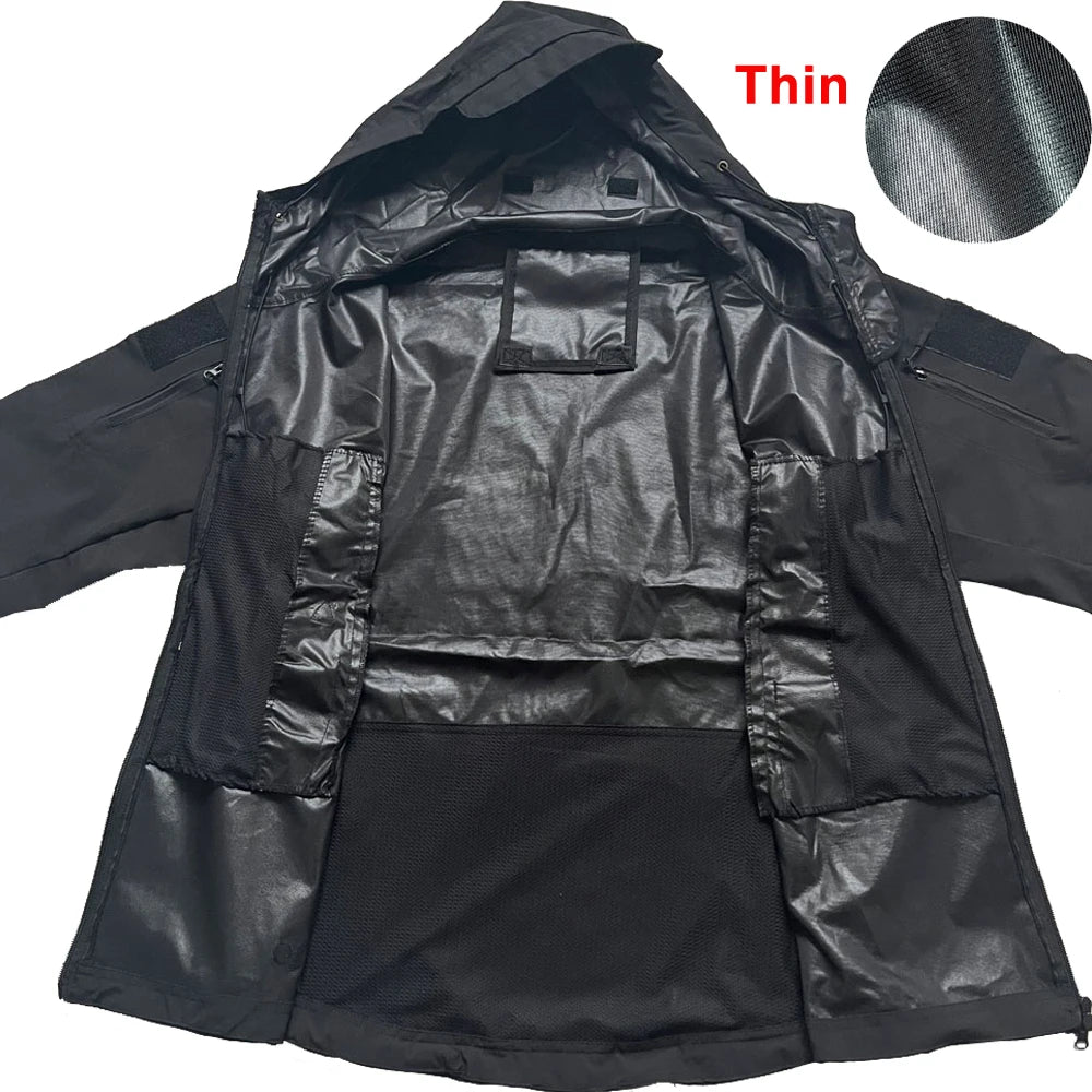 Chaqueta para Hombres Táctica a prueba de viento chaqueta impermeable hombre