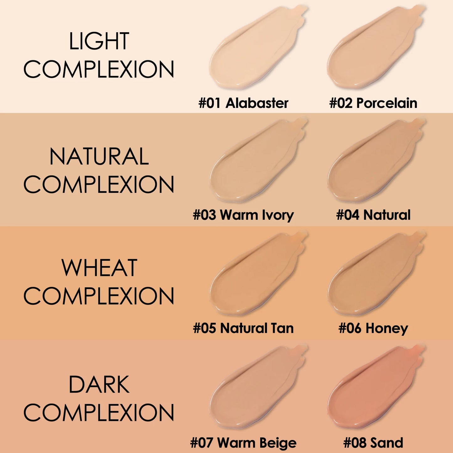 FOCALLURE Liquid Foundation Full Coverage Concealer Waterproof Whitening Cream Face Makeup Cosmetics for Women