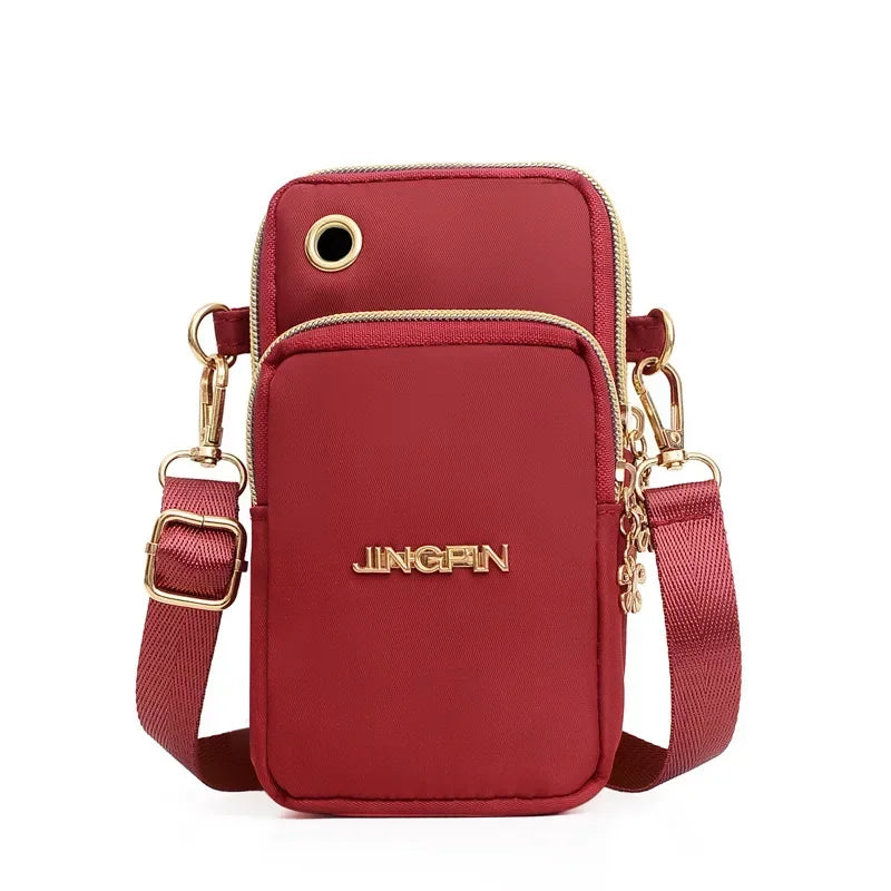 Bolso para teléfono móvil, minibolso de moda, monedero para colgar en el cuello