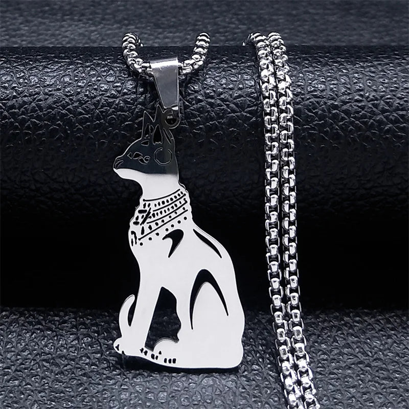 Collar con símbolo elegante de acero inoxidable