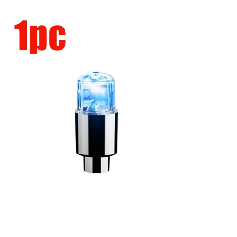 Luz ambiental para buje de coche, luces LED para neumáticos de bicicleta, lámpara de neón universal para coche, luces para tapa de válvula, bombilla intermitente colorida decorativa para neumáticos