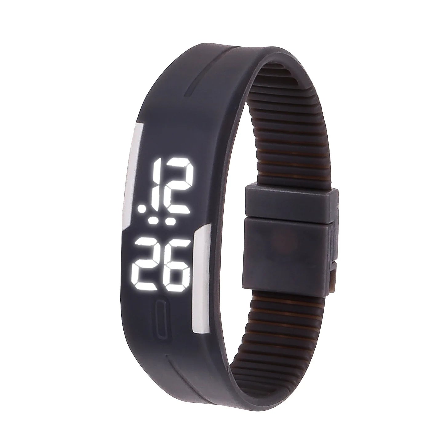 Relojes deportivos digitales para adultos y niños , reloj de pulsera con correa de silicona y pantalla LED