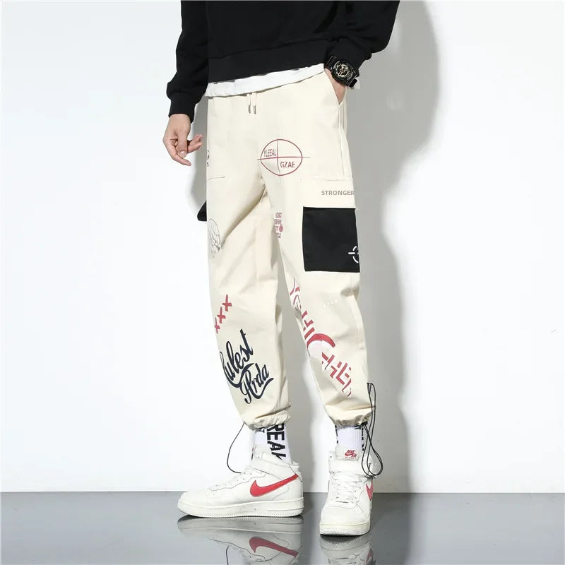 Pantalones cargo de moda para hombre, estilo japonés, para jóvenes, versátiles, con múltiples bolsillos, holgados, casuales, para hombre