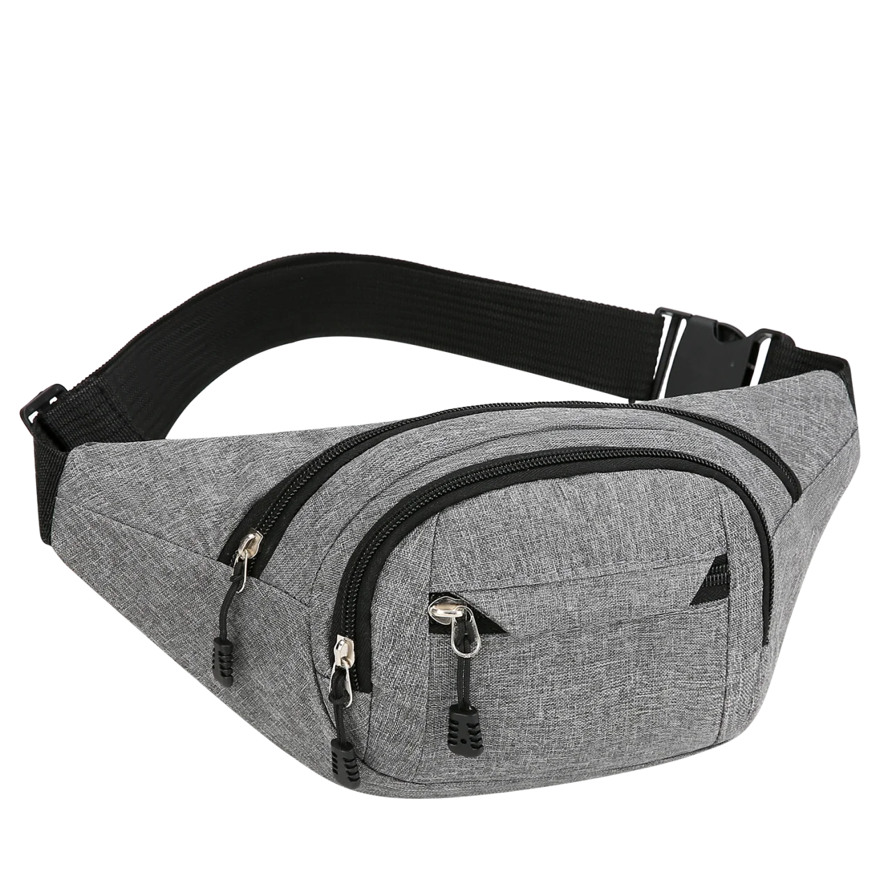 Riñonera impermeable de lona para hombre, estilo coreano, para deportes al aire libre, bandolera tipo banana