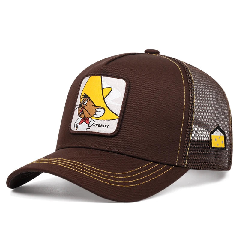 Gorra de béisbol de dibujos animados de moda