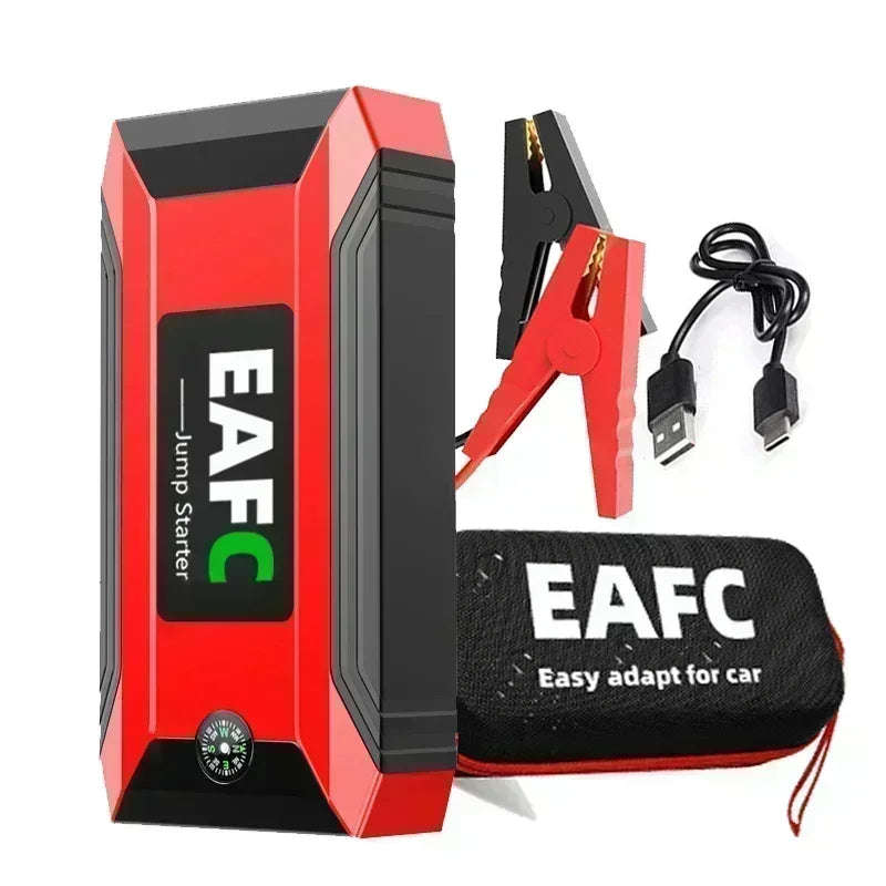 Arrancador de batería portátil para coche EAFC de 12 V, cargador de refuerzo, dispositivo de arranque, iluminación de emergencia automática