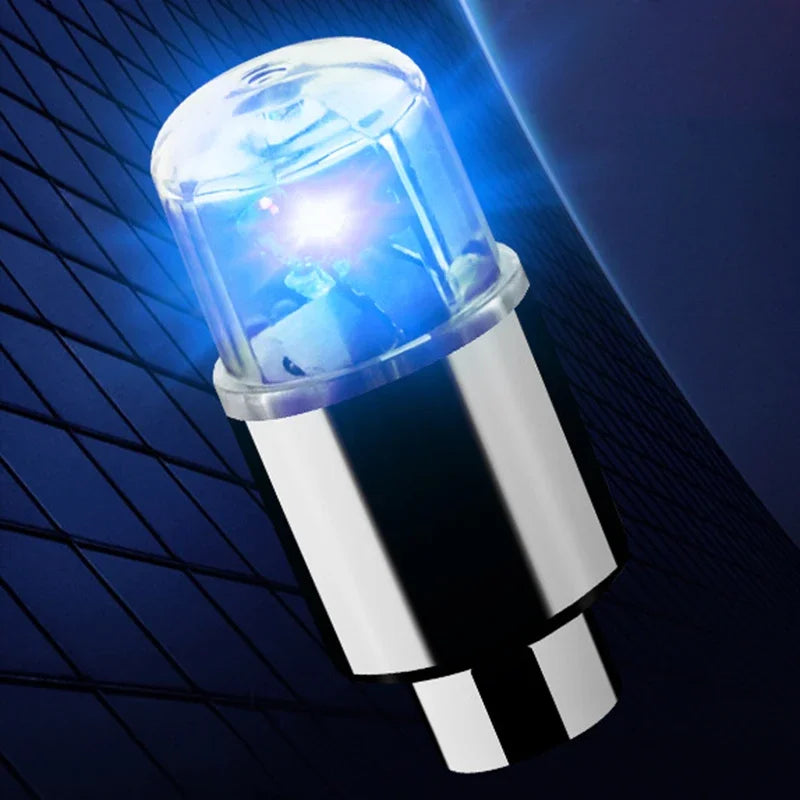 Luz ambiental para buje de coche, luces LED para neumáticos de bicicleta, lámpara de neón universal para coche, luces para tapa de válvula, bombilla intermitente colorida decorativa para neumáticos