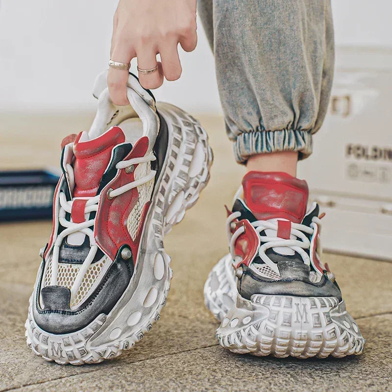 zapatos casuales retro para hombre, cómodos de uso universal,tambien a prueba de golpes para correr al aire libre, entrenamiento físico, zapatillas deportivas