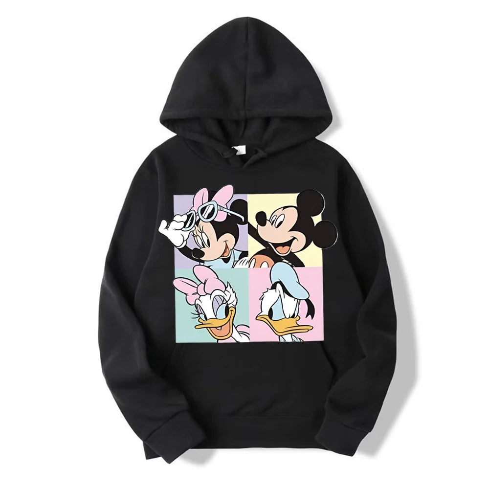 Sudadera con capucha informal para mujer, jersey condibujos animados