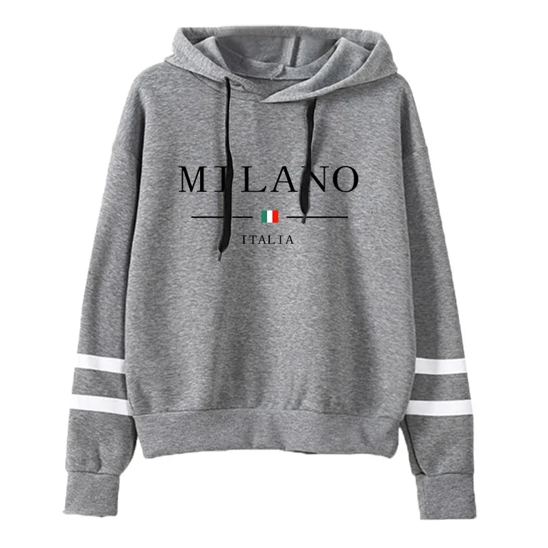 Sudaderas con capucha para mujer, gran oferta, estampado, jerséis versátiles diarios, ropa deportiva para correr a rayas, Tops informales con capucha para mujer