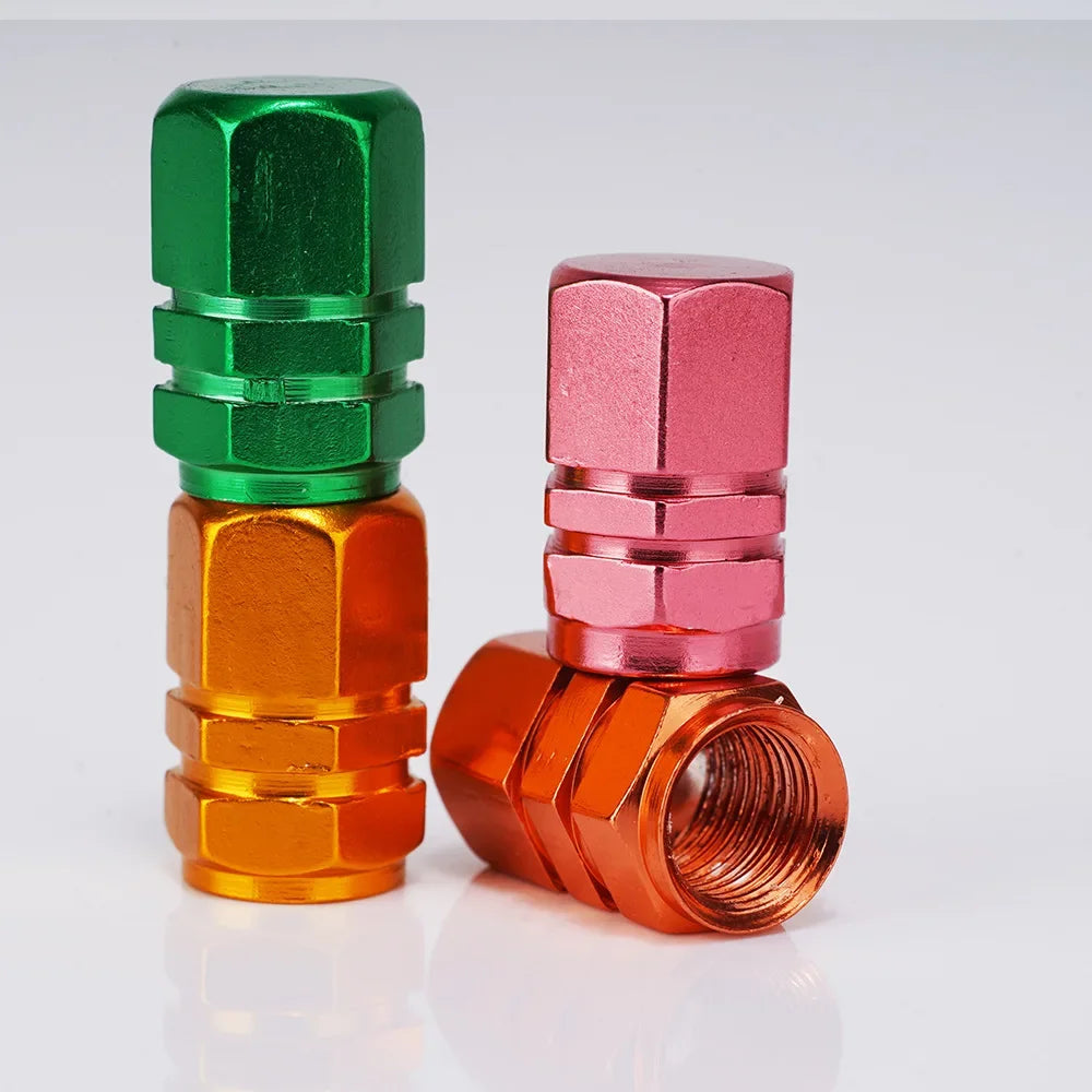 Tapas de válvulas de neumáticos, accesorios decorativos para neumáticos para ruedas de coches, motocicletas y bicicletas, cubiertas a prueba de polvo.