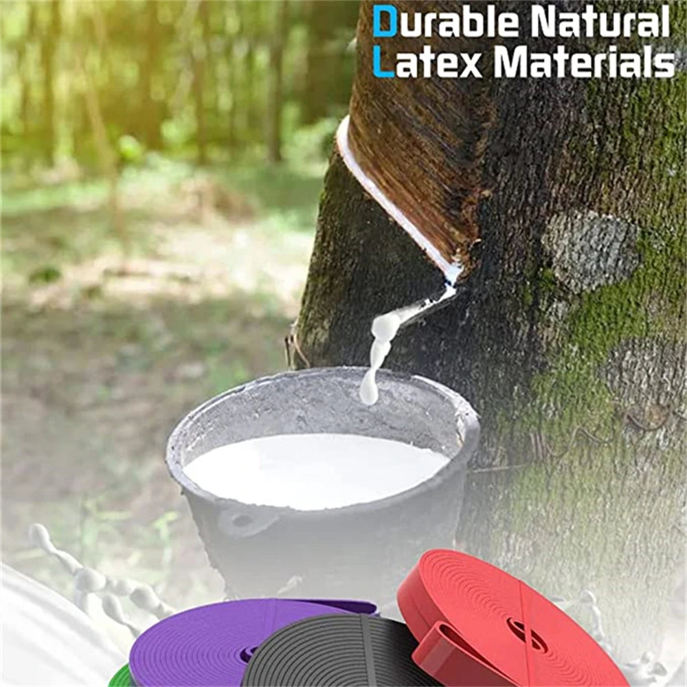 Bandas de resistencia para ejercicio, Goma elástica de látex Natural para entrenamiento, equipo de gimnasio, expansor de entrenamiento
