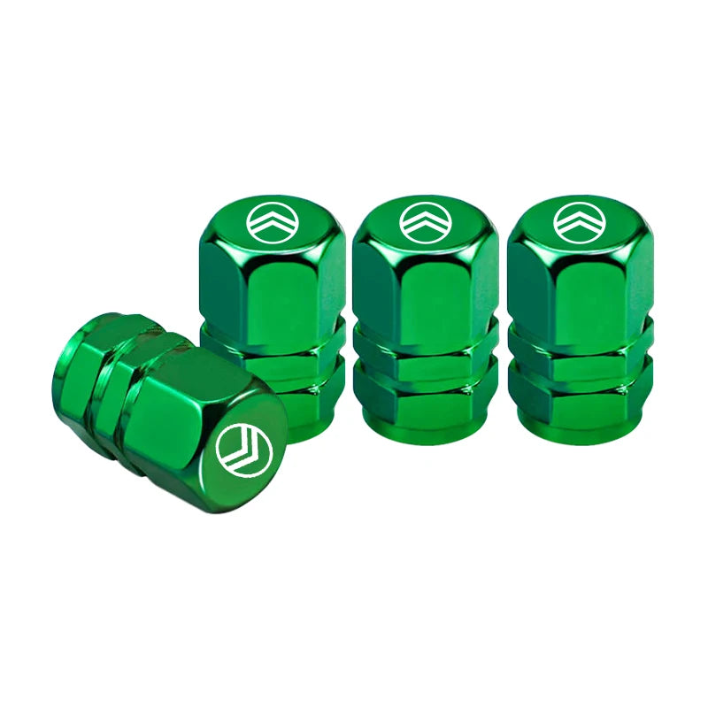 4 tapas antipolvo para válvula de neumático de rueda de coche, para Citroën Celysee C4 C3 C5 C1 C2 C6 Aircross Picasso Cactus Berlingo