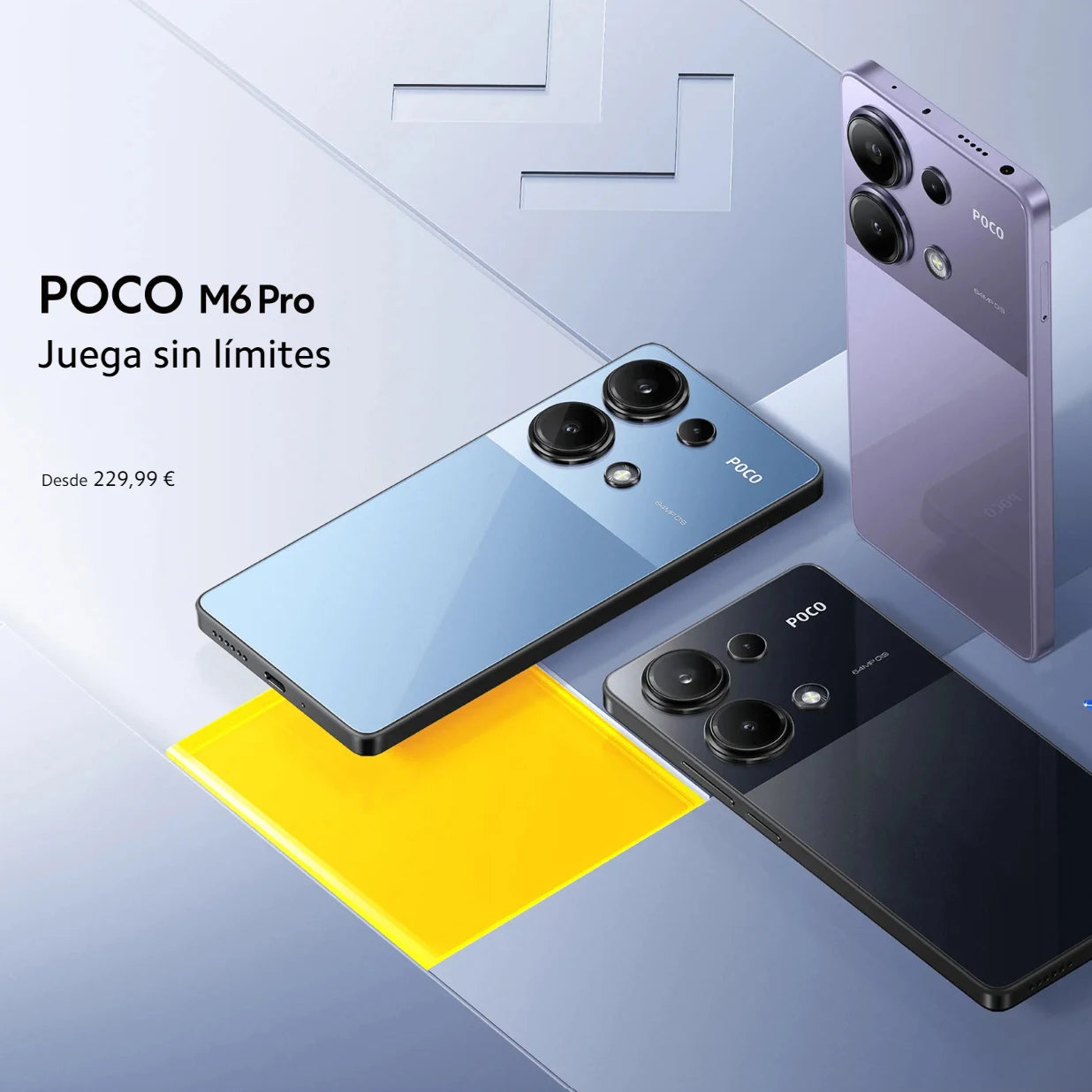 Teléfono móvil Xiaomi POCO M6 Pro 4G con 8 GB/256 GB, 12 GB/512 GB, NFC, cargador UE, versión global
