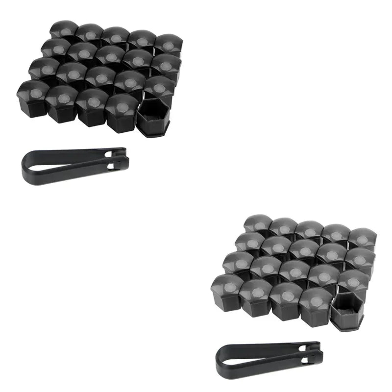 20 unidades Tapas protectoras para tuercas de rueda de coche, 17/19/21 mm, antioxidantes,( Mira que llave coge tu tuerca antes de comprar )