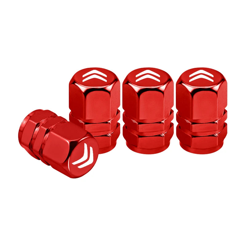 4 tapas antipolvo para válvula de neumático de rueda de coche, para Citroën Celysee C4 C3 C5 C1 C2 C6 Aircross Picasso Cactus Berlingo