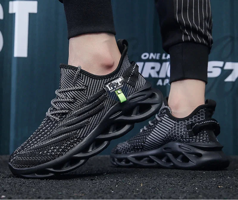 Zapatillas deportivas para correr para hombre y mujer informales, de malla transpirable para exteriores, ligeras