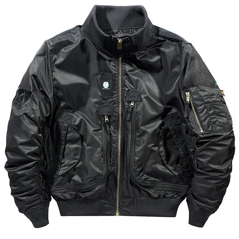 chaqueta Bomber funcional para hombre, traje de béisbol Retro de gran tamaño, abrigo, ropa de marca, Chaqueta corta para hombre