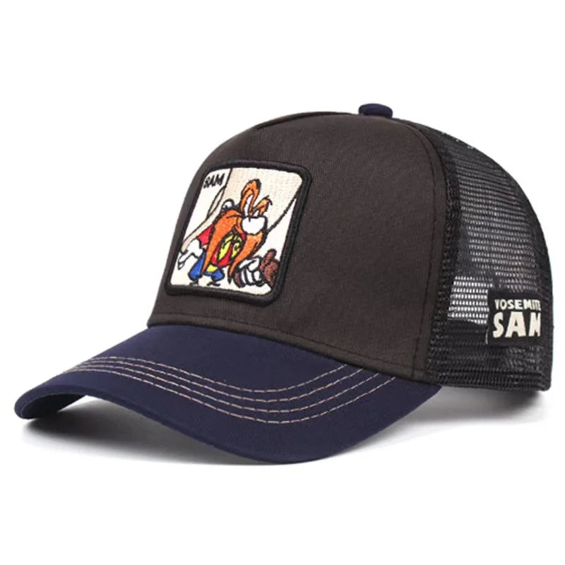 Gorra de béisbol de dibujos animados de moda