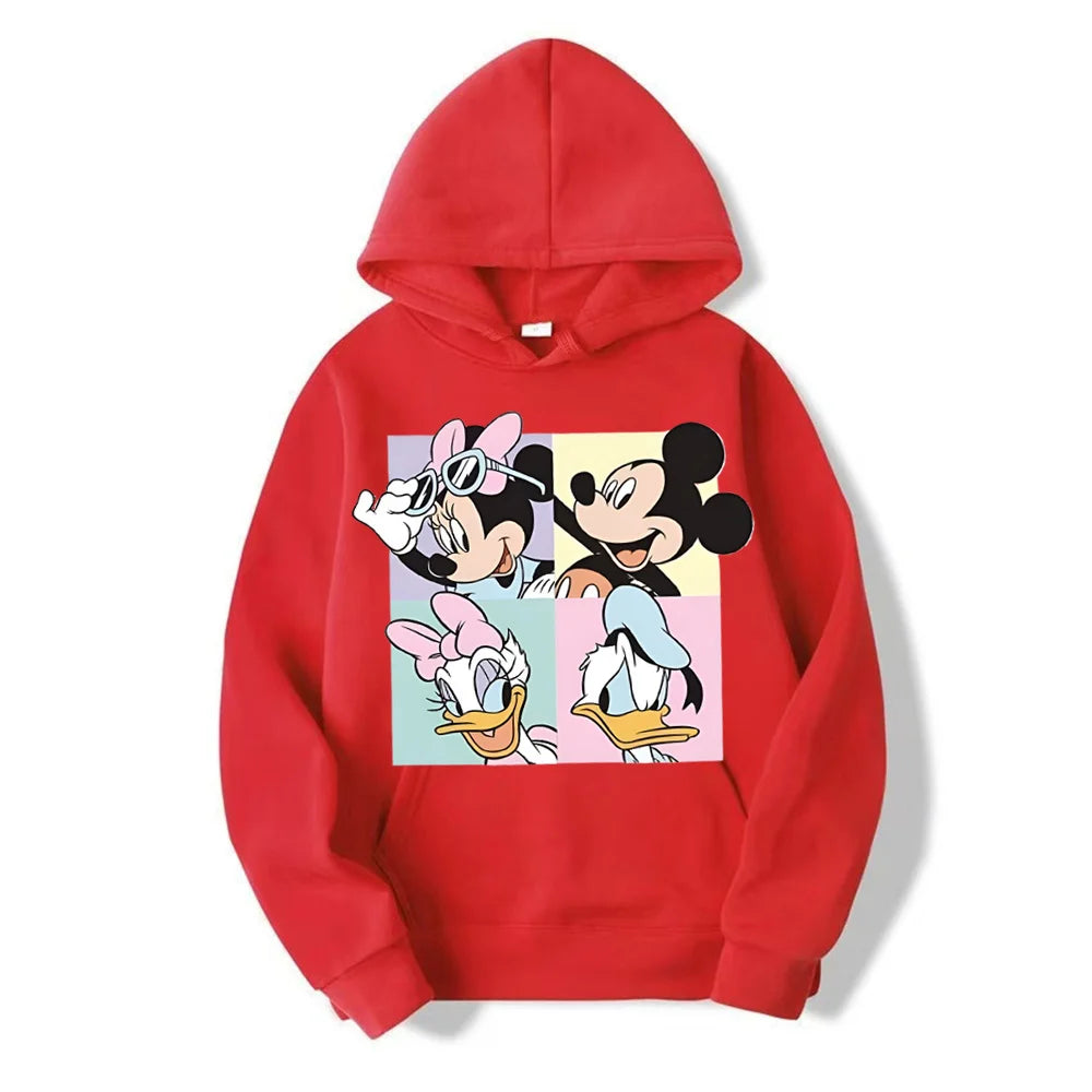 Sudadera con capucha informal para mujer, jersey condibujos animados