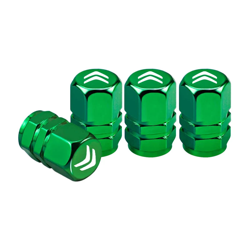 4 tapas antipolvo para válvula de neumático de rueda de coche, para Citroën Celysee C4 C3 C5 C1 C2 C6 Aircross Picasso Cactus Berlingo