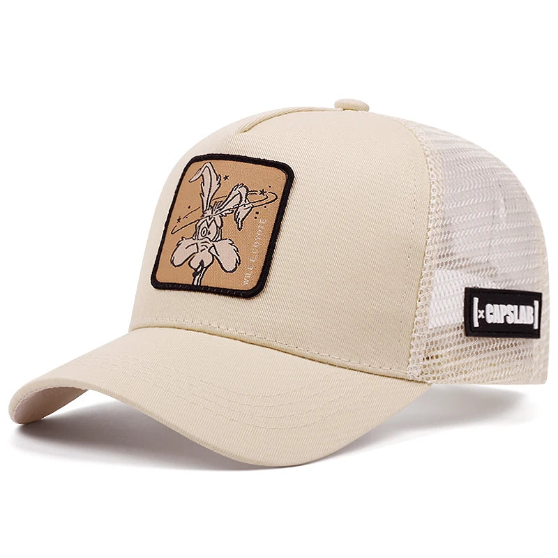 Gorra de béisbol de dibujos animados de moda