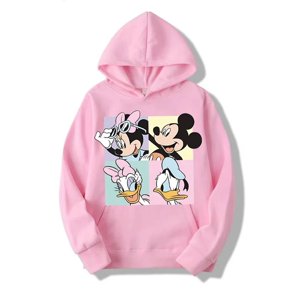 Sudadera con capucha informal para mujer, jersey condibujos animados