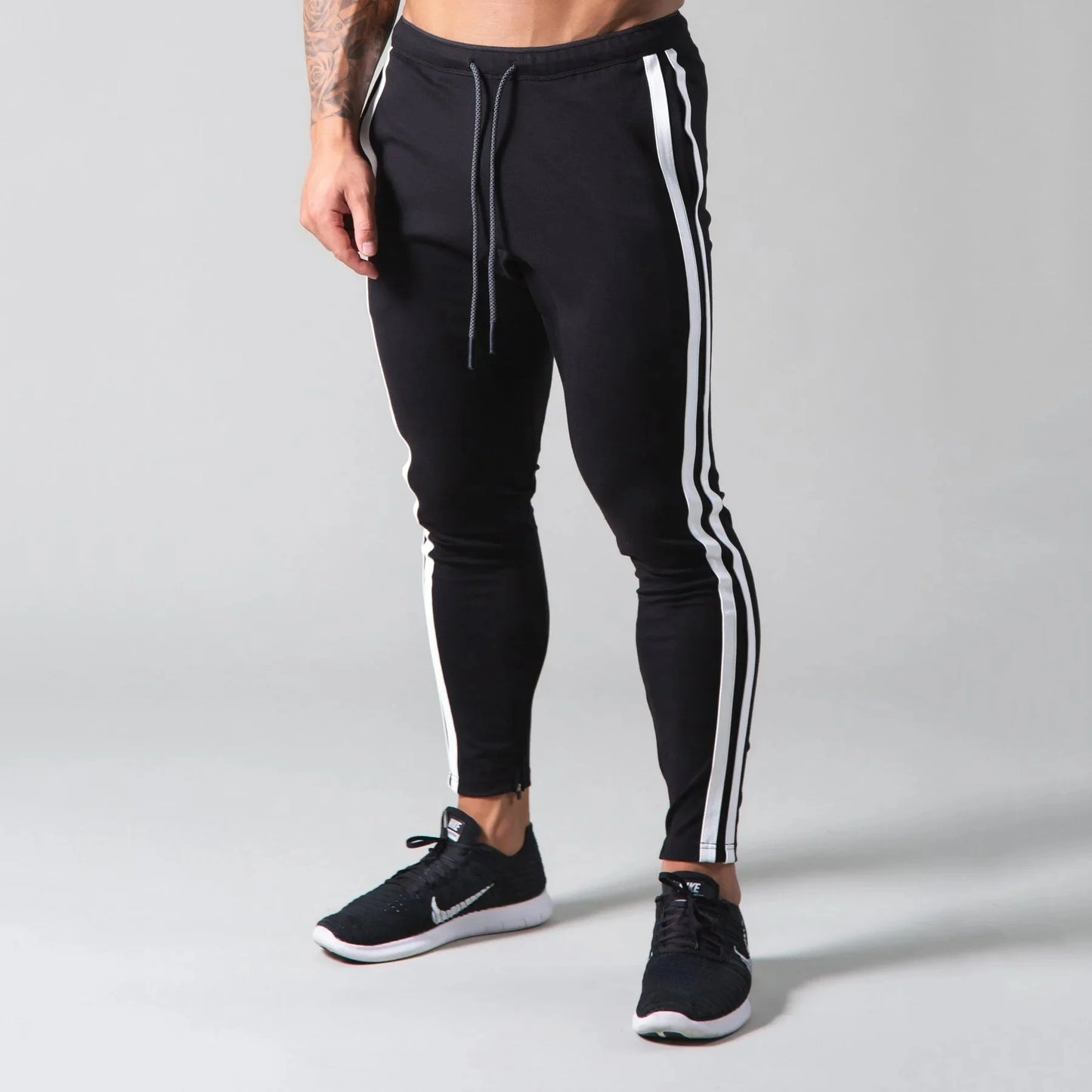 Pantalones de chándal con ajuste muscular para hombre
