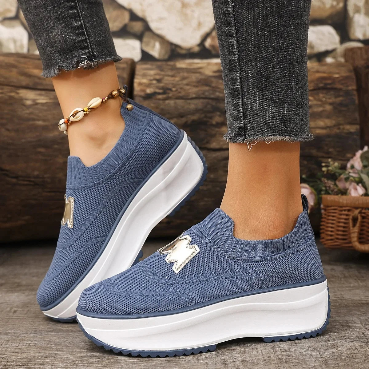 Primavera otoño zapatos planos de fondo grueso Color puro corte bajo talla grande deportes de moda zapatos individuales casuales de mujer