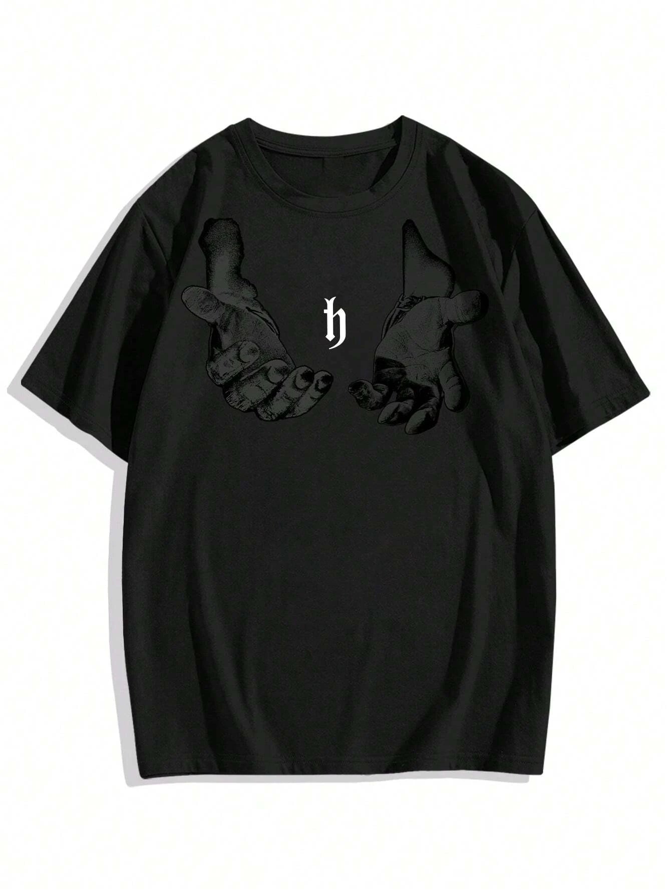 Camiseta de manga corta informal con estampado para hombre, para uso diario, primavera y verano