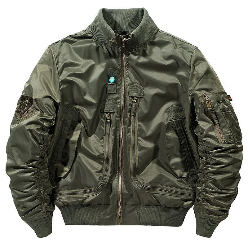 chaqueta Bomber funcional para hombre, traje de béisbol Retro de gran tamaño, abrigo, ropa de marca, Chaqueta corta para hombre
