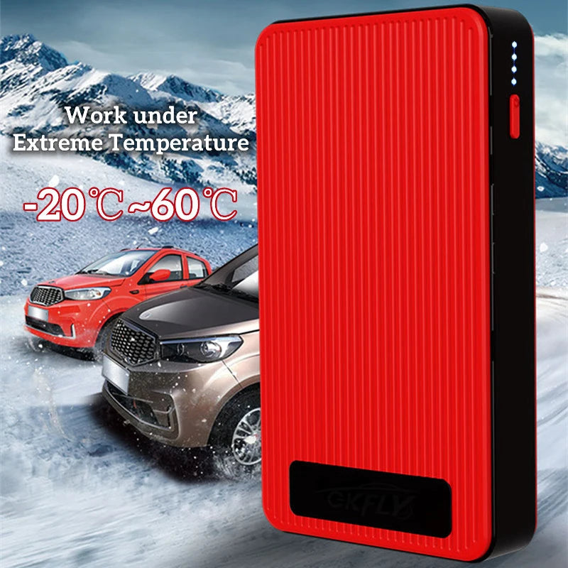 Arrancador de batería de coche de 8000 mAh, cargador portátil de refuerzo de batería de coche de 12 V, dispositivo de arranque de emergencia