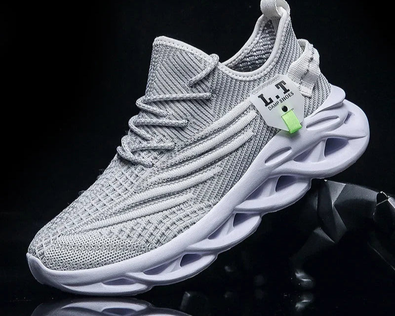 Zapatillas deportivas para correr para hombre y mujer informales, de malla transpirable para exteriores, ligeras