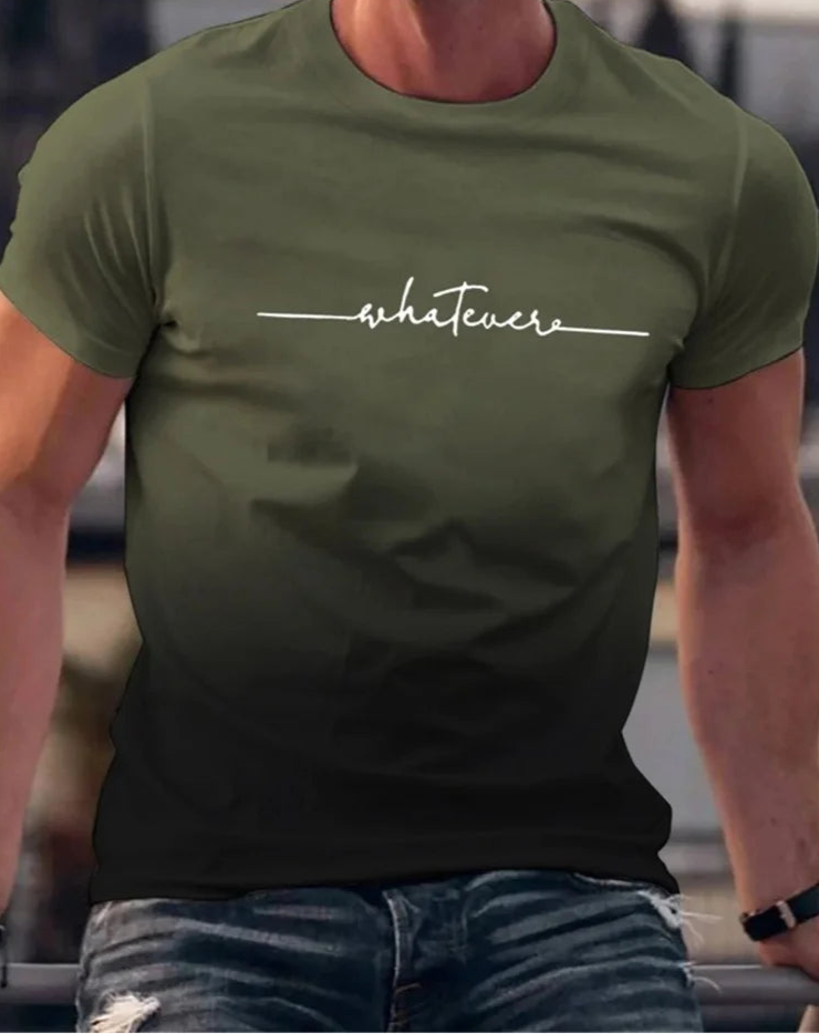 Camiseta de moda de verano con estampado para hombre