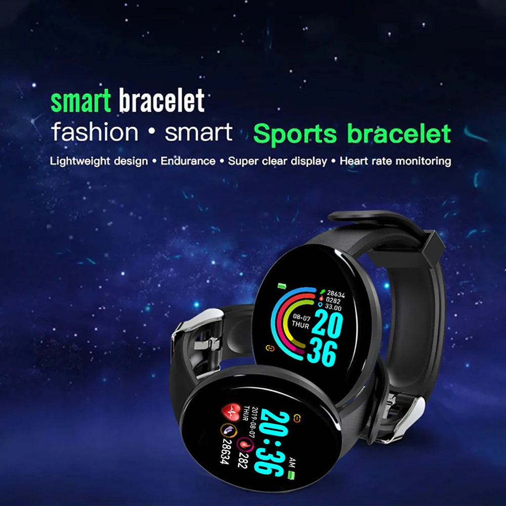 Nuevo reloj inteligente para hombres y mujeres, pulsera inteligente LED