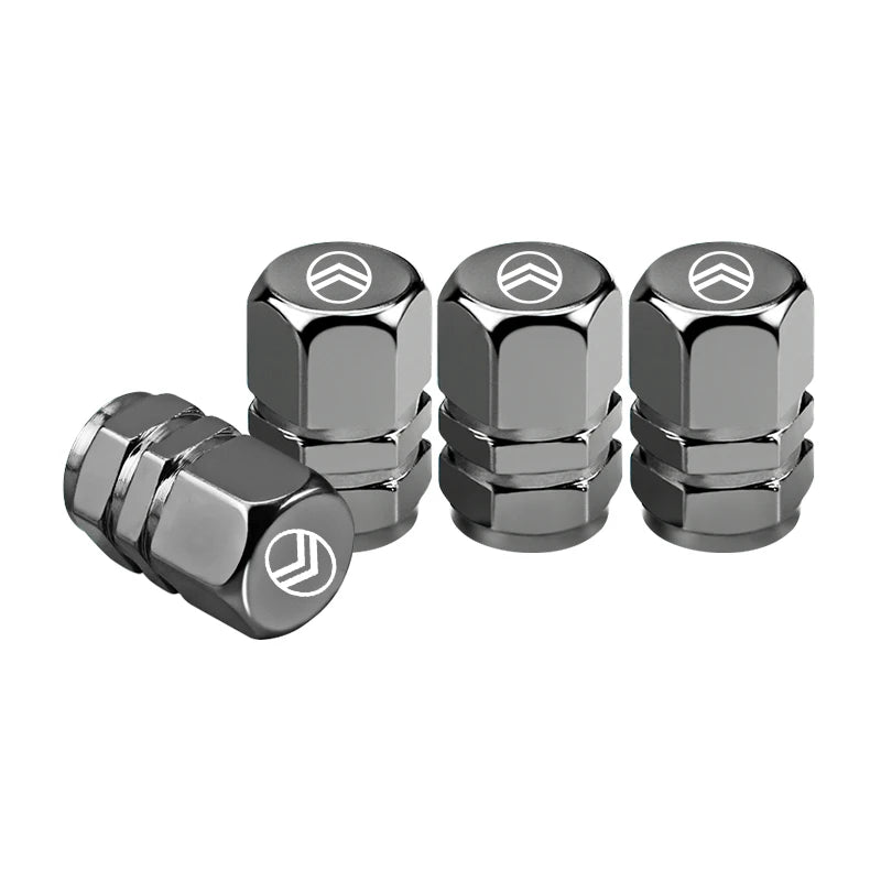 4 tapas antipolvo para válvula de neumático de rueda de coche, para Citroën Celysee C4 C3 C5 C1 C2 C6 Aircross Picasso Cactus Berlingo