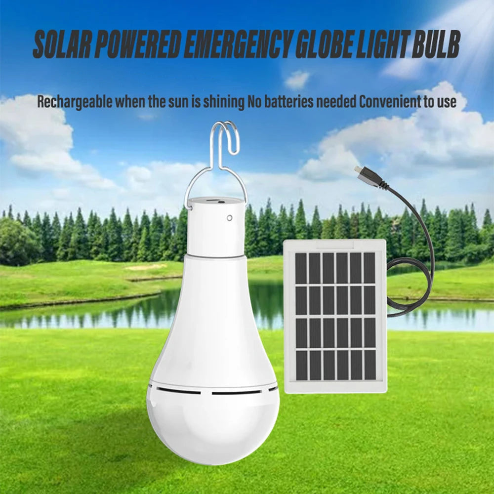 Lámpara solar LED para exteriores, impermeable, portátil, para jardín, luz colgante, para senderismo, pesca, luces de emergencia