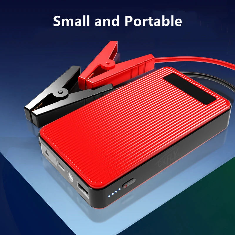 Arrancador de batería de coche de 8000 mAh, cargador portátil de refuerzo de batería de coche de 12 V, dispositivo de arranque de emergencia