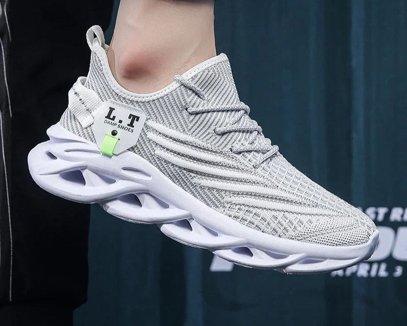 Zapatillas deportivas para correr para hombre y mujer informales, de malla transpirable para exteriores, ligeras